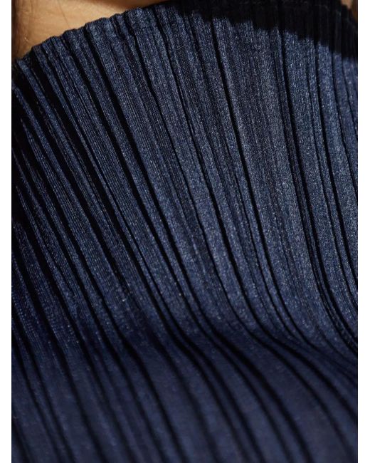 Pleats Please Issey Miyake Blue Pleated Top