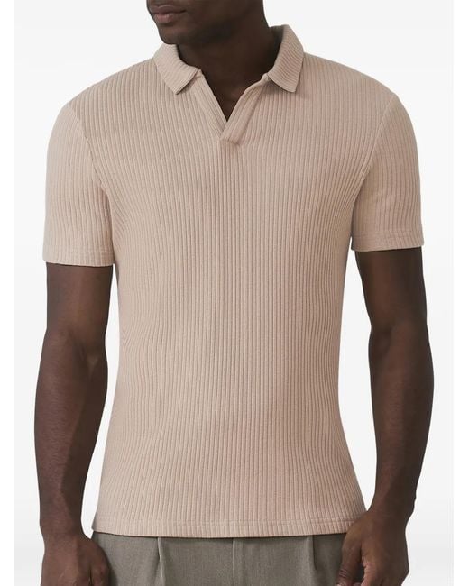 Mauvais Natural T-Shirt En Maille À Design Côtelé for men