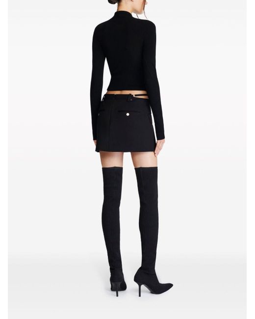 Dion Lee Black Pullover mit Cut-Out