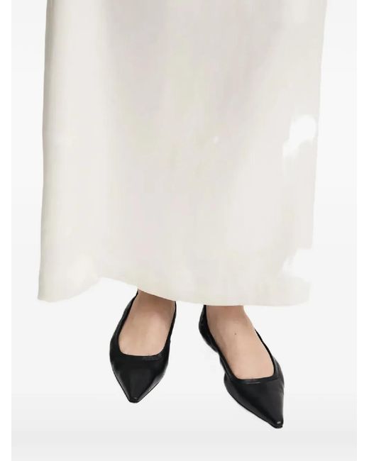 Atp Atelier White Aprica Ballet Flats