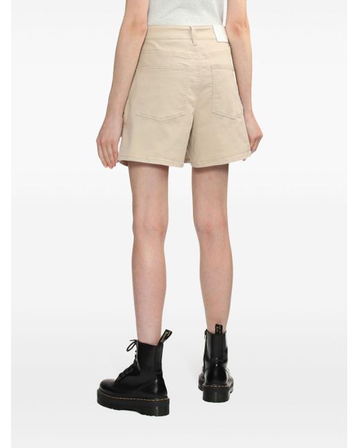 Izzue Natural Cotton-blend Shorts