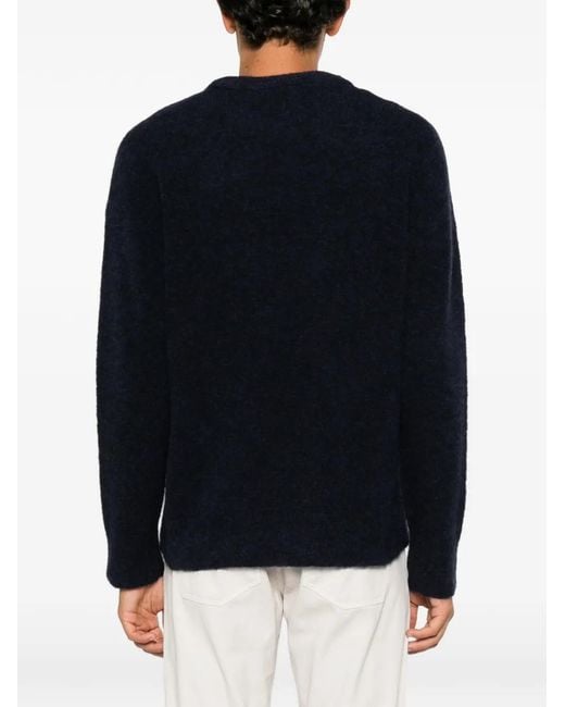 Atomo Factory Black Crew-Neck Long-Sleeve Sweater for men