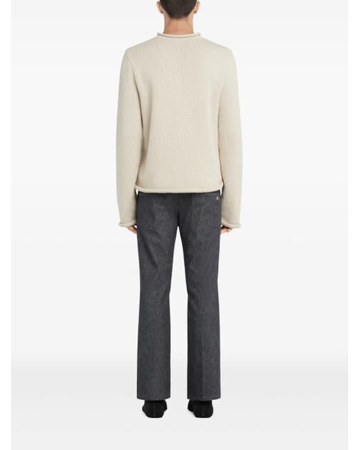 Courreges White Knit Sweater for men