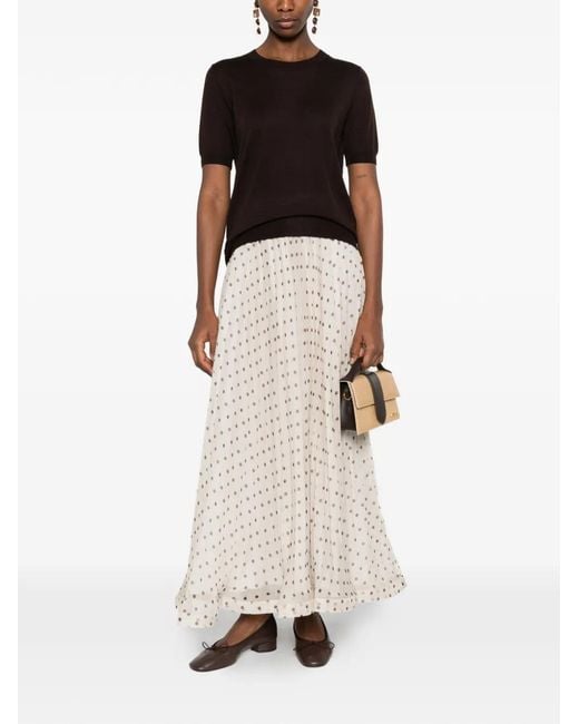 P.A.R.O.S.H. Black Short-Sleeve Crew-Neck T-Shirt