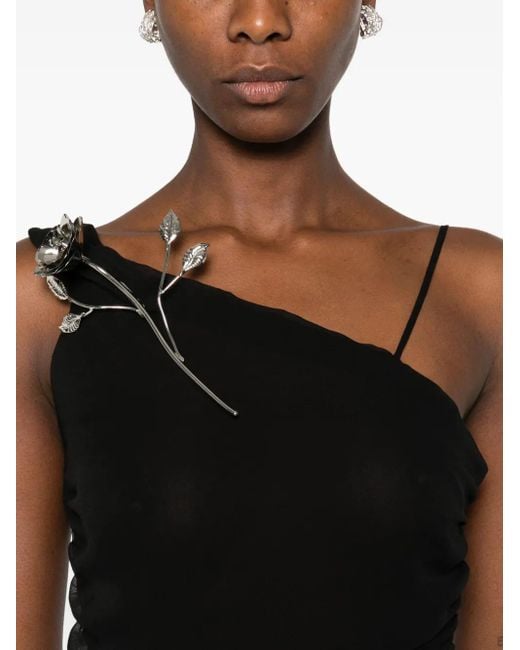 Robe À Design Asymétrique À Une Épaule GIUSEPPE DI MORABITO en coloris Black
