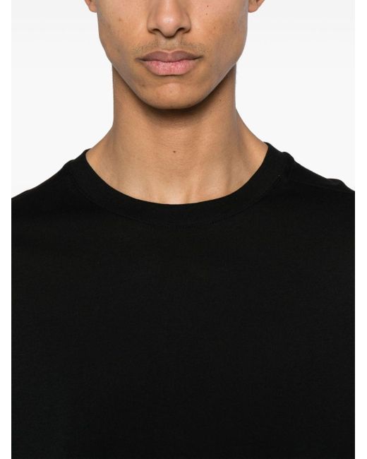 Camiseta con cuello redondo Thom Krom de hombre de color Black