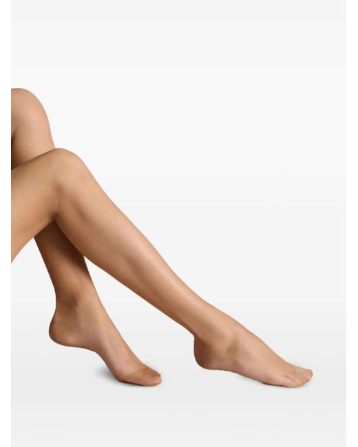 Maison Close White Seamless Sheer Stockings
