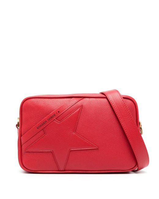 Golden Goose Deluxe Brand Red Star Leather Crossbody Bag