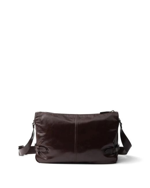 Borsa A Spalla di Prada in Brown da Uomo
