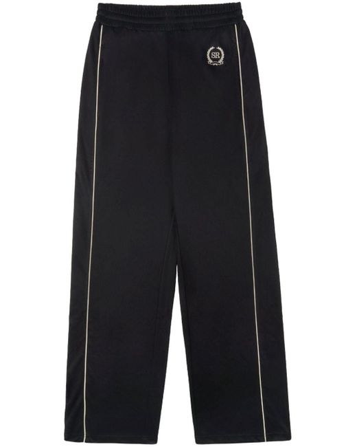Sporty & Rich Blue Golf Logo-embroidered Track Pants