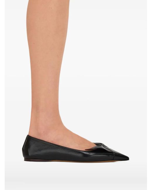Ballerines Bow En Cuir Ferragamo en coloris Black