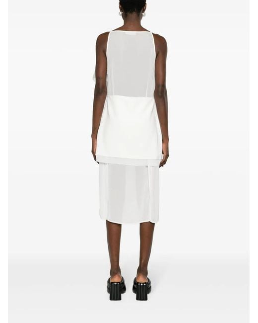 Proenza Schouler White Zaha Layered Midi Dress