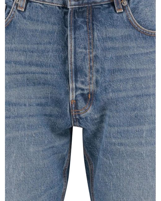 Haikure Blue Washed Five-Pocket Jeans for men