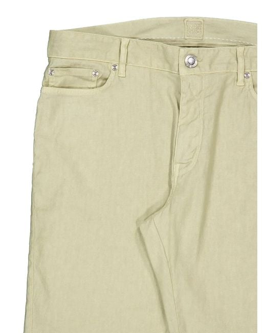 120% Lino Multicolor Pantalon Ample À Coupe Sarouel for men