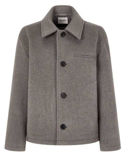 Studio Tomboy X Brown Jacke Mit Gebürstetem Finish