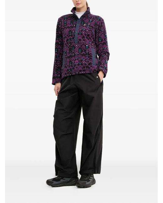 Haglöfs Blue Mora Patterned Sweatshirt