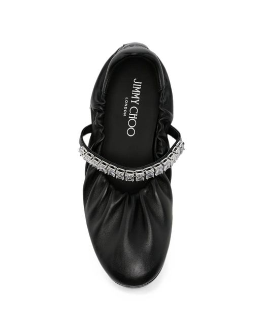 Jimmy Choo Black Jade Ballet Flats