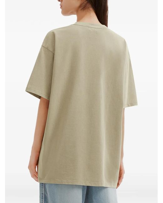 B+ AB Natural Graphic-Print Cotton T-Shirt