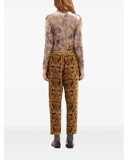 Pierre Louis Mascia Metallic Kanada Straight-Leg Trousers