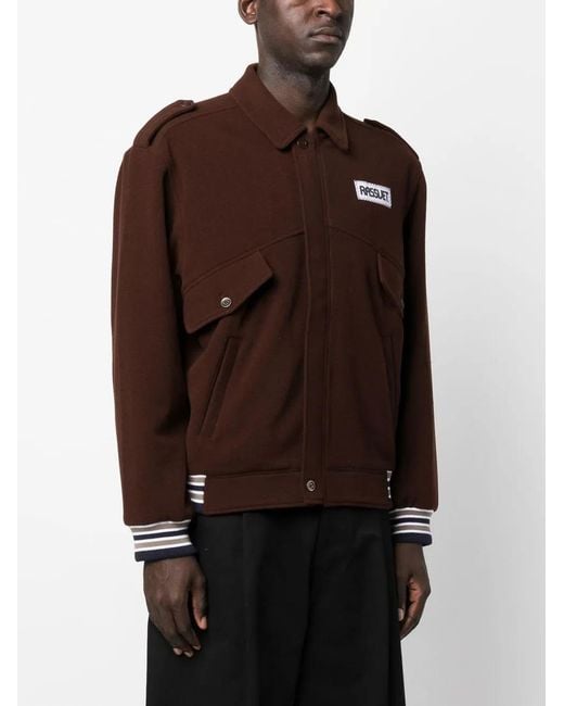 Rassvet (PACCBET) Brown Logo Patch Jacket for men