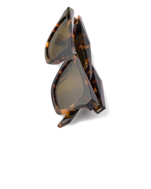 Prada Natural Logo Square-Frame Sunglasses