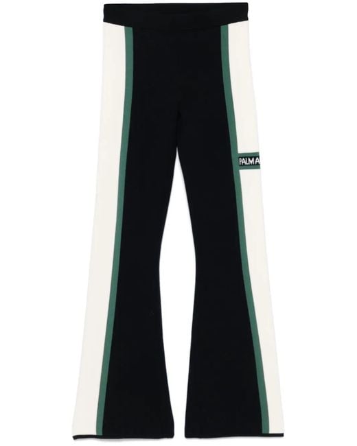 Palm Angels Blue Racing Trousers