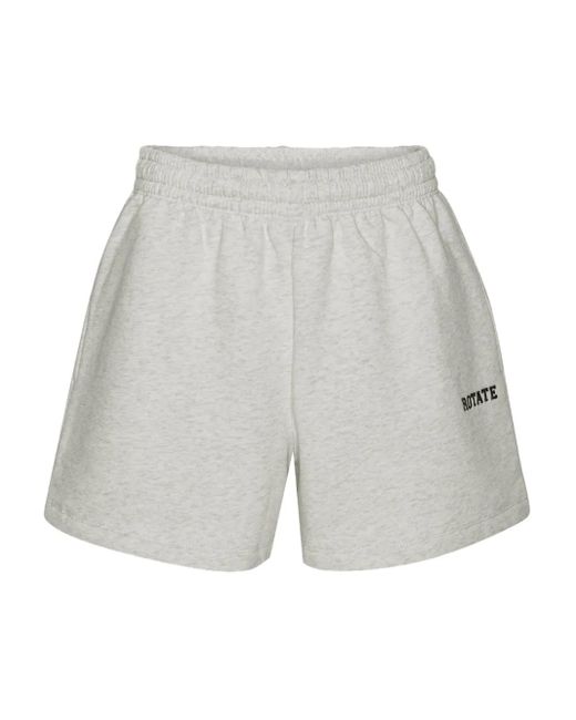 ROTATE BIRGER CHRISTENSEN Gray Shorts Mit Elastischem Bund