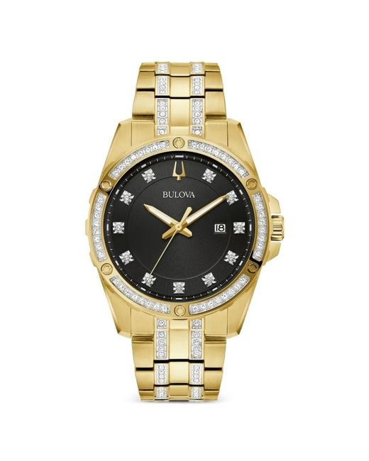 Bulova Metallic Crystal 42Mm Watch for men
