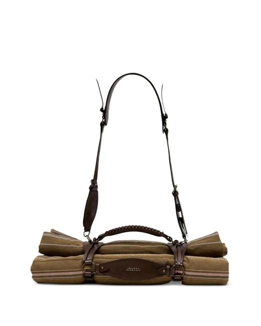 Isabel Marant White Harness Leather Travel Bag