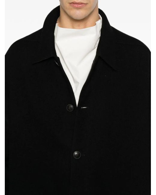 Rick Owens Brad Button-Up Jas in het Black voor heren