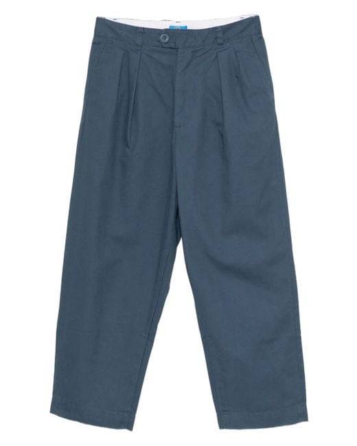 SPORT b. by agnès b. Blue Logo-Patched Trousers for men