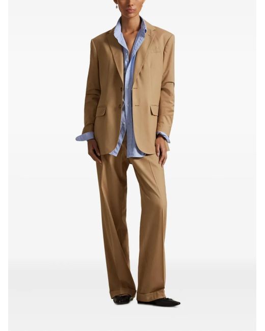 Polo Ralph Lauren Natural Two-Button Wool-Blend Blazer