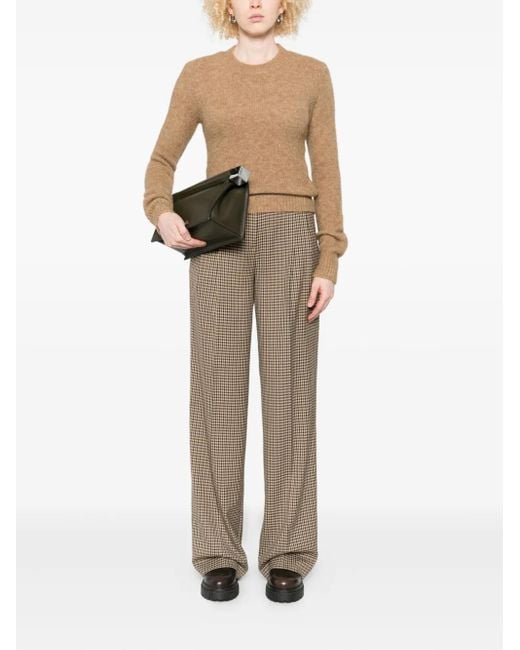 Aniye By Gray Check-Print Trousers