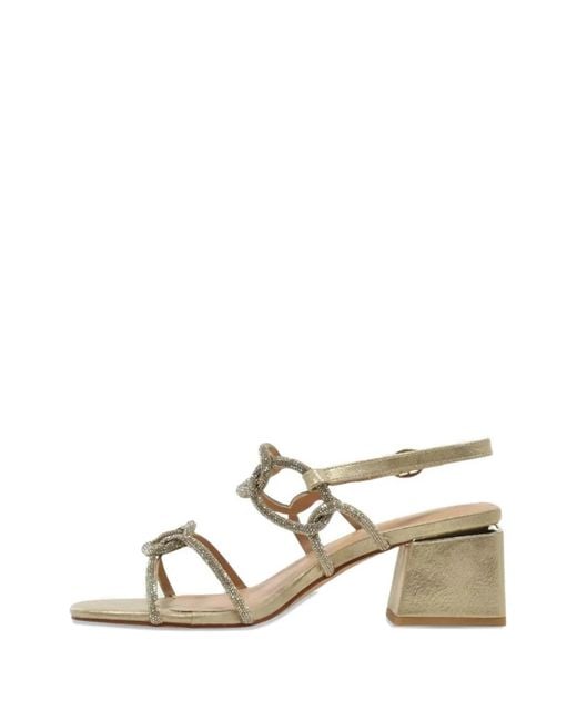 Alma En Pena. Natural Sara Crystal-Embellished Sandals