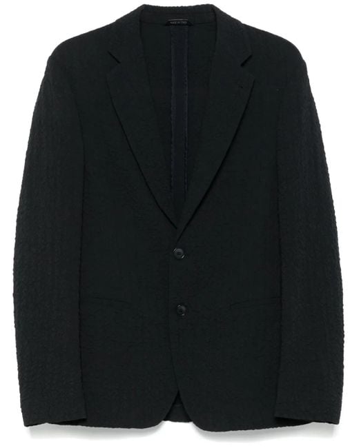 メンズ Giorgio Armani テクスチャード ジャケット Black