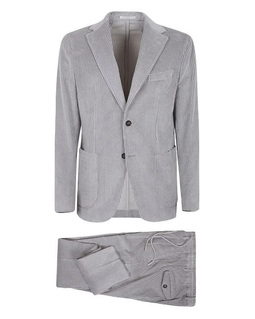 Traje de pana Eleventy de hombre de color Gray
