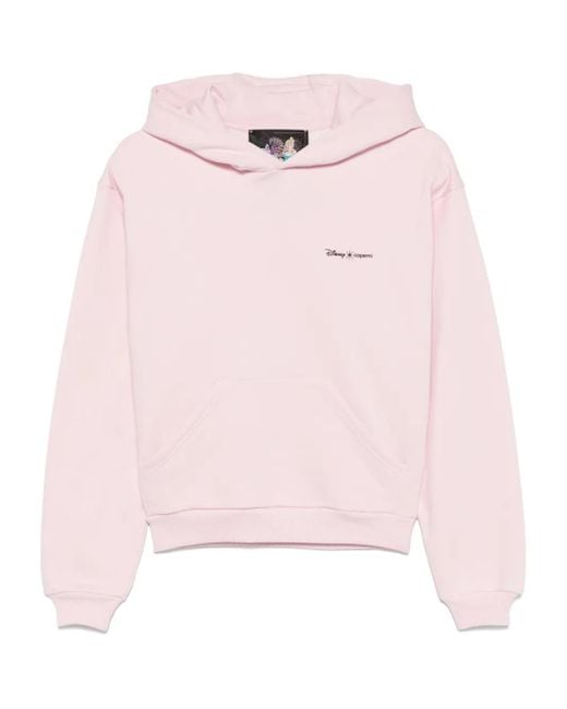 Coperni X Disney Crown Hoodie in het Pink