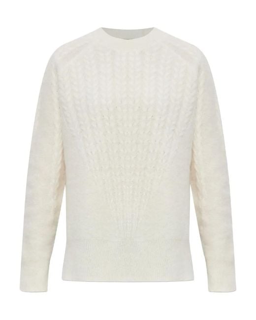 AllSaints White Kit Cable-Knit Jumper