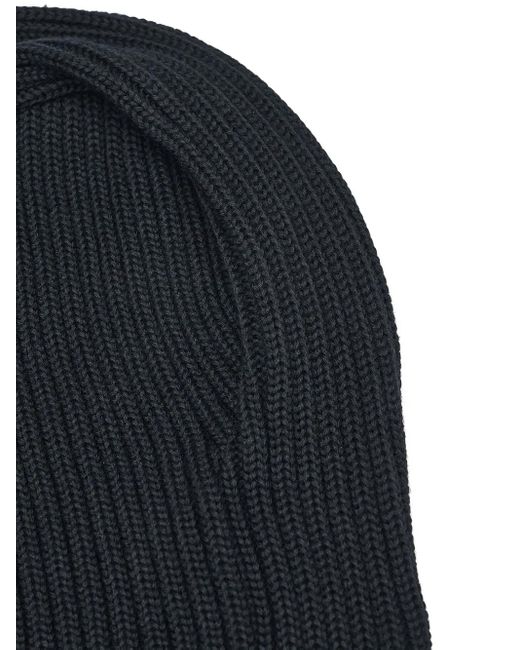 Needles Black Logo-Embroidered Ribbed Balaclava for men