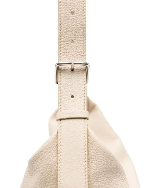 The Row White Isa Buckle-Fastening Leather Shoulder Bag