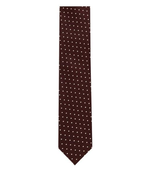 Tom Ford Purple Polka-Dot Silk Tie for men