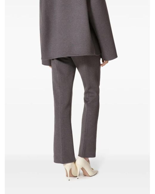 Valentino Garavani Gray Compact Drap Trousers