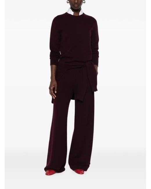 Bompard Purple Crew-Neck Sweater