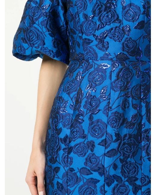 Bambah Blue Bellflower Balloon Gown