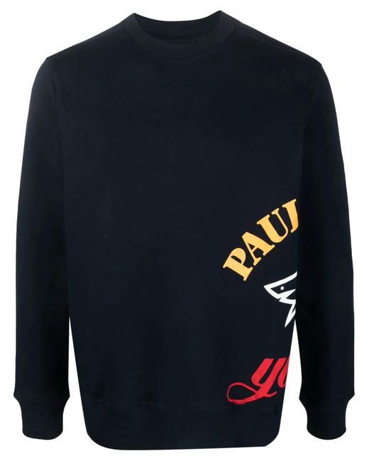 Paul & Shark Blue Navy Side Logo Hoodie for men