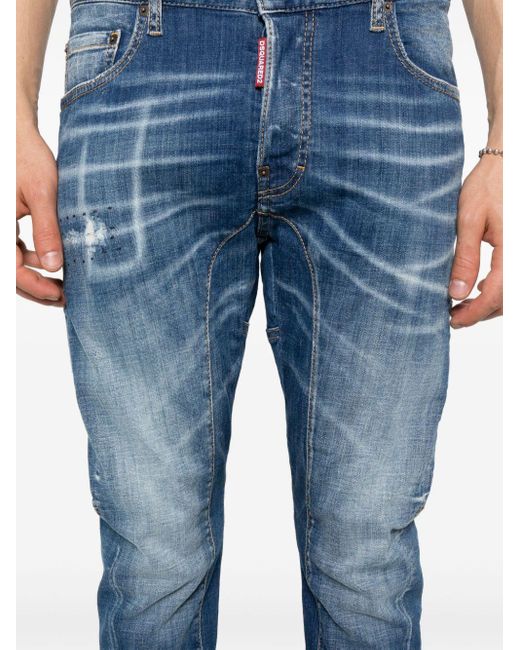 Jeans con applicazione di DSquared² in Blue da Uomo