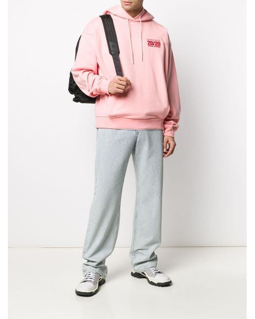 Martine Rose 20/20 Hoodie in Pink | Lyst UK