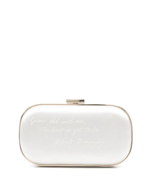 Anya Hindmarch White Marano Clutch Bag