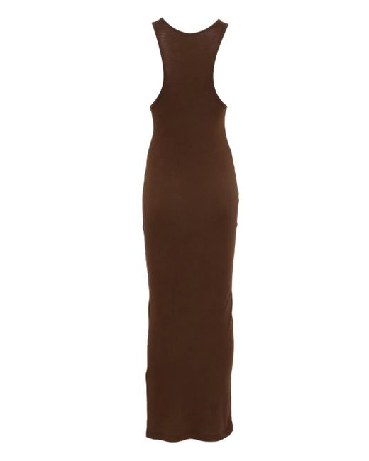 Entire studios Brown Midi Muscle Tank Dress