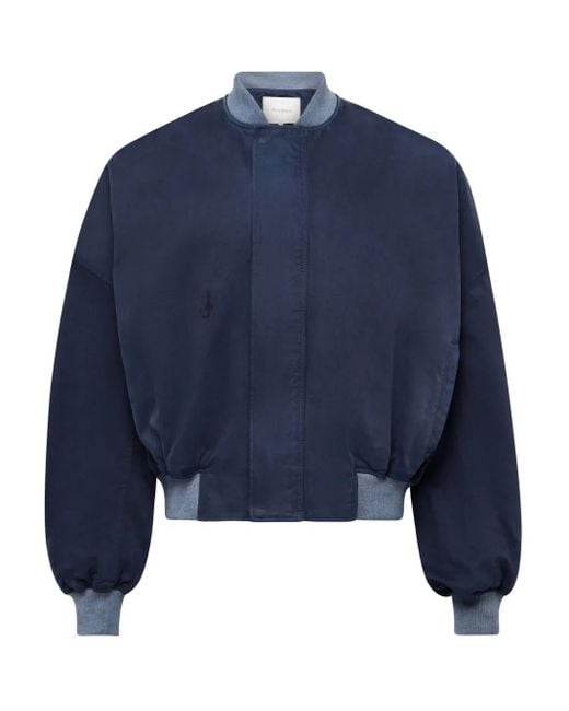 Chaqueta de algodón bómber con cremallera J.W. Anderson de color Blue